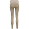 hummel hmlCLEA Seamless Mid-Waist Leggings Damen chateau gray/driftwood melange L