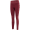 hummel hmlCLEA Seamless Mid-Waist Leggings Damen cabernet/apple butter melange L