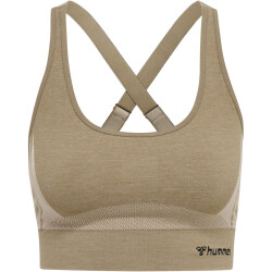 hummel hmlCLEA Seamless Sports Top chateau gray/driftwood melange L