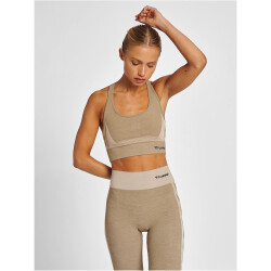 hummel hmlCLEA Seamless Sports Top chateau gray/driftwood melange L