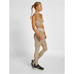hummel hmlCLEA Seamless Sports Top chateau gray/driftwood melange XL