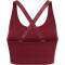 hummel hmlCLEA Seamless Sports Top cabernet/apple butter melange XS
