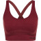 hummel hmlCLEA Seamless Sports Top cabernet/apple butter melange XS