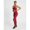 hummel hmlCLEA Seamless Sports Top cabernet/apple butter melange XS