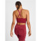 hummel hmlCLEA Seamless Sports Top cabernet/apple butter melange XS