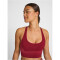 hummel hmlCLEA Seamless Sports Top cabernet/apple butter melange XS