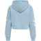 hummel hmlLEGACY Cropped Hoodie Damen placid blue M