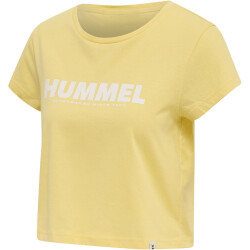 hummel hmlLEGACY Cropped T-Shirt Damen golden haze L