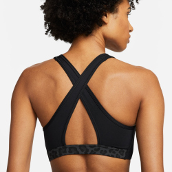 NIKE Dri-FIT Swoosh Medium-Support Non-Padded Printed...