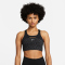 NIKE Dri-FIT Swoosh Medium-Support Non-Padded Printed Sport-BH Damen