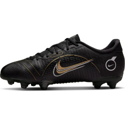 NIKE Vapor 14 Academy FG/MG Fußballschuhe Kinder black/metallic gold-metallic silver 28