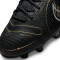 NIKE Vapor 14 Academy FG/MG Fußballschuhe Kinder black/metallic gold-metallic silver 28