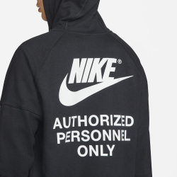 NIKE Sportswear Fleece Kapuzenjacke Herren black/black/white/white S