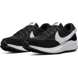 NIKE Waffle Debut Sneaker Damen black/white-orange-clear 44