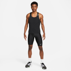 NIKE Dri-FIT Fast 1/2-Length Lauf-Leggings Herren black/reflective silv S
