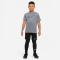 NIKE Pro Dri-FIT Leggings Kinder black/white S (128-137 cm)