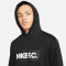 NIKE F.C. Fußball Hoodie Herren black/white/white S