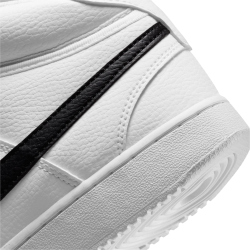 NIKE Court Vision Mid-Top Sneaker Herren white/black-white 45