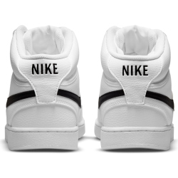 NIKE Court Vision Next Nature Mid-Top Sneaker Herren white/black-white 45