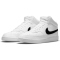 NIKE Court Vision Mid-Top Sneaker Herren white/black-white 45
