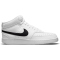 NIKE Court Vision Mid-Top Sneaker Herren white/black-white 45