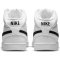 NIKE Court Vision Mid-Top Sneaker Herren white/black-white 45