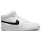 NIKE Court Vision Next Nature Mid-Top Sneaker Herren white/black-white 46