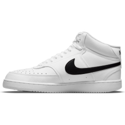 NIKE Court Vision Next Nature Mid-Top Sneaker Herren white/black-white 38.5
