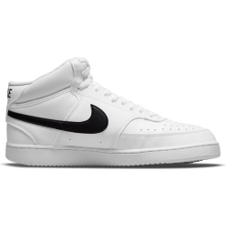 NIKE Court Vision Next Nature Mid-Top Sneaker Herren white/black-white 40