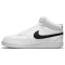 NIKE Court Vision Next Nature Mid-Top Sneaker Herren white/black-white 40
