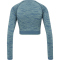 hummel hmlMT SAGA Seamless cropped Langarmshirt Damen