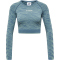 hummel hmlMT SAGA Seamless cropped Langarmshirt Damen