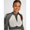 hummel hmlMT MILA 1/2-Zip Seamless cropped Sport-Top Damen