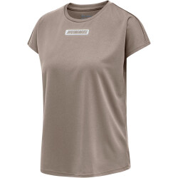 hummel hmlTE TOLA Mesh Fitnesshirt Damen chateau gray L