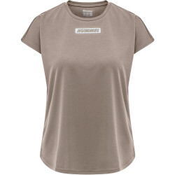 hummel hmlTE TOLA Mesh Fitnesshirt Damen chateau gray L