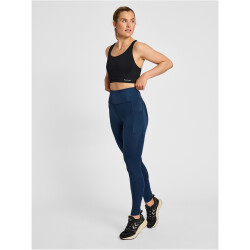 hummel hmlTE TOLA High-Waist Tights Damen insignia blue M