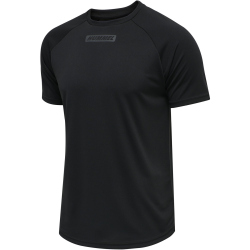 hummel hmlTE TOPAZ Mesh Fitnessshirt Herren black S