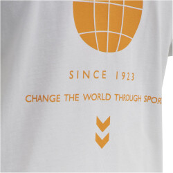 hummel hmlLGC LEON T-Shirt white/dark cheddar L