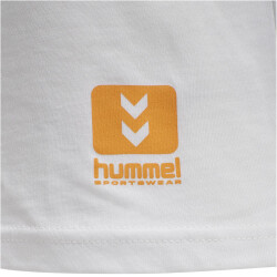 hummel hmlLGC LEON T-Shirt white/dark cheddar L