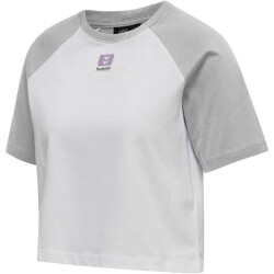 hummel hmlLGC NAYA Cropped T-Shirt Damen light grey...