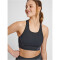 hummel hmlTE CHRISTEL Seamless Sport-Top Damen black/asphalt melange M