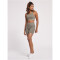 hummel hmlTE CHRISTEL Seamless Sport-Top Damen chateau gray/driftwood melange L