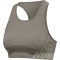 hummel hmlTE CHRISTEL Seamless Sport-Top Damen chateau gray/driftwood melange XS