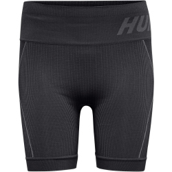 hummel hmlTE CHRISTEL Seamless Shorts Damen black/asphalt melange XS