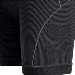 hummel hmlTE CHRISTEL Seamless Shorts Damen black/asphalt melange XS