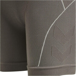 hummel hmlTE CHRISTEL Seamless Shorts Damen chateau gray/driftwood melange L