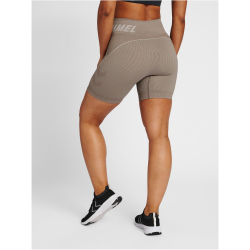 hummel hmlTE CHRISTEL Seamless Shorts Damen chateau gray/driftwood melange XS