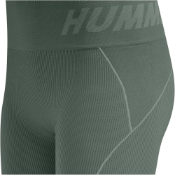 hummel hmlTE CHRISTEL Seamless Mid Waist Tights Damen lily pad/laurel wreath melange L