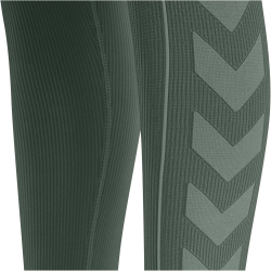 hummel hmlTE CHRISTEL Seamless Mid Waist Tights Damen lily pad/laurel wreath melange L