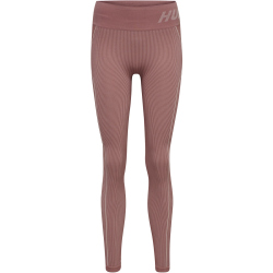 hummel hmlTE CHRISTEL Seamless Mid Waist Tights Damen withered rose/rose tan melange L